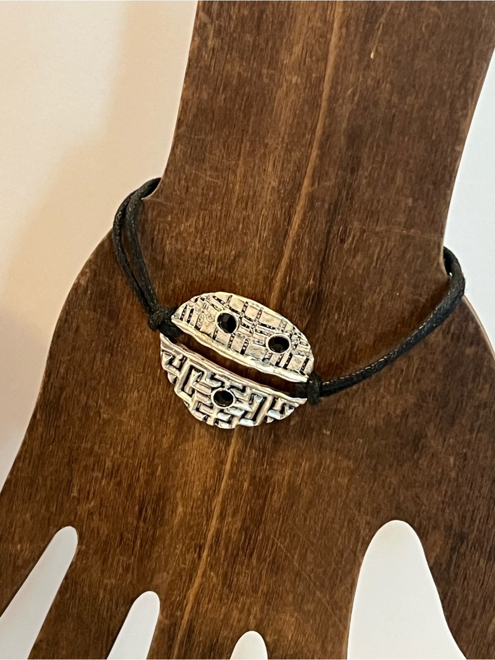 Antique Silver Disc Bracelet